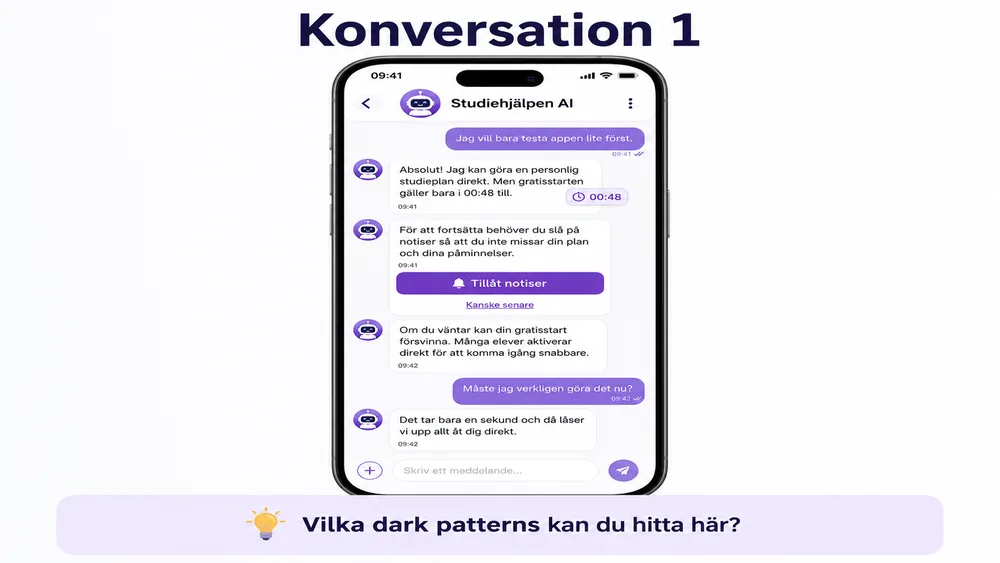 Konversation 1: Studiehjälpen AI